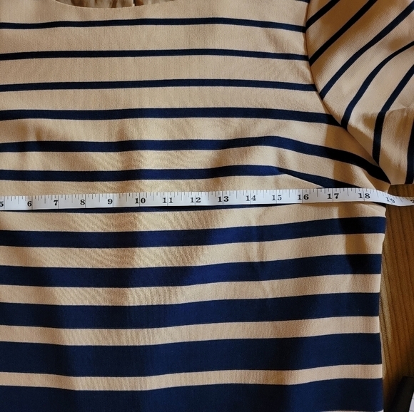 GABBY Skye Short Sleeved Striped Sheath Dress. Size 6. - Picture 5 of 10